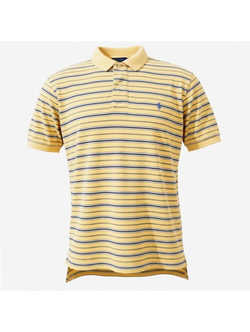 Polo Ralph Lauren Polo Shirt Men's Size 2XL Short Sleeve Yellow Striped Cotton